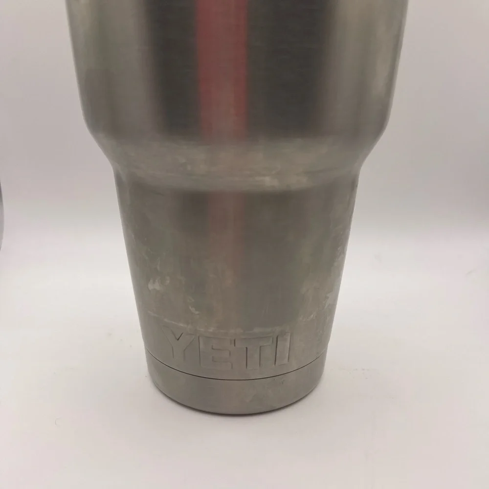 Yeti Rambler Large 30oz Stainless Steel Coffee Cup‎ Big Clear Lid Angler Hunter